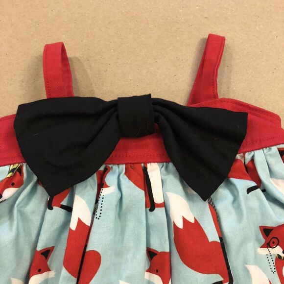 Size 18 Months Handmade Fox Dress With Removeable Box! - Picture 3 of 9